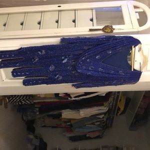 Blue Sequence Dress - Flapper